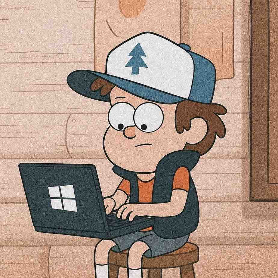 Image of a Dipper Pines coding